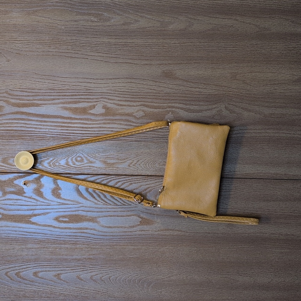 Yellow convertible purse